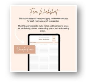 Ducks in a Row Home Organisation MMM Worksheet Cover