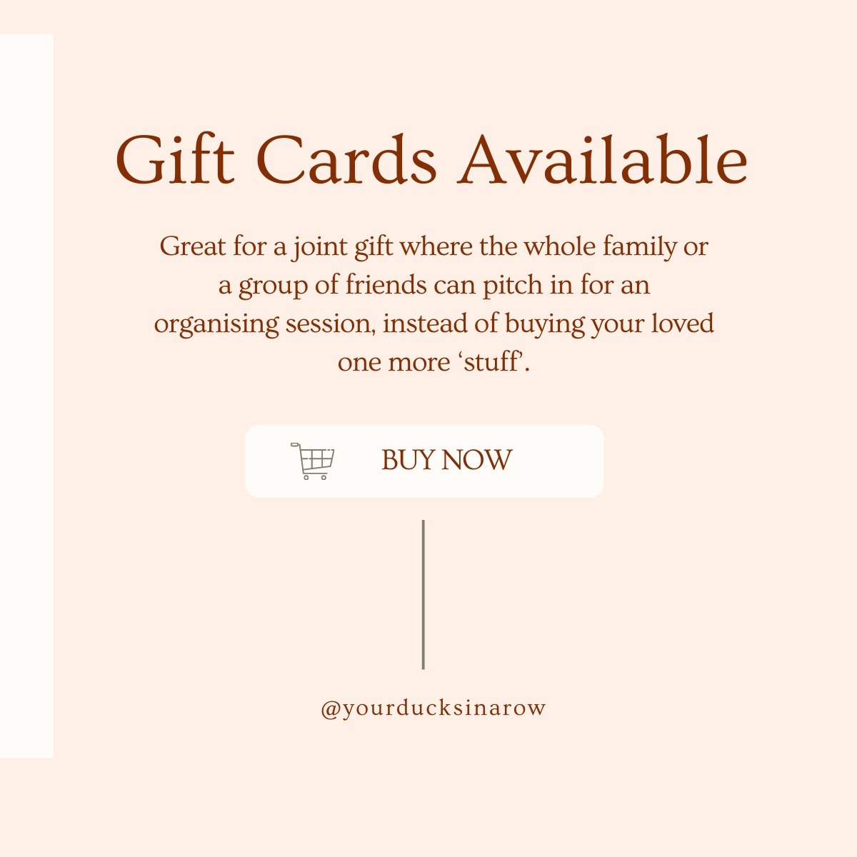 Home Organiser Gift Card