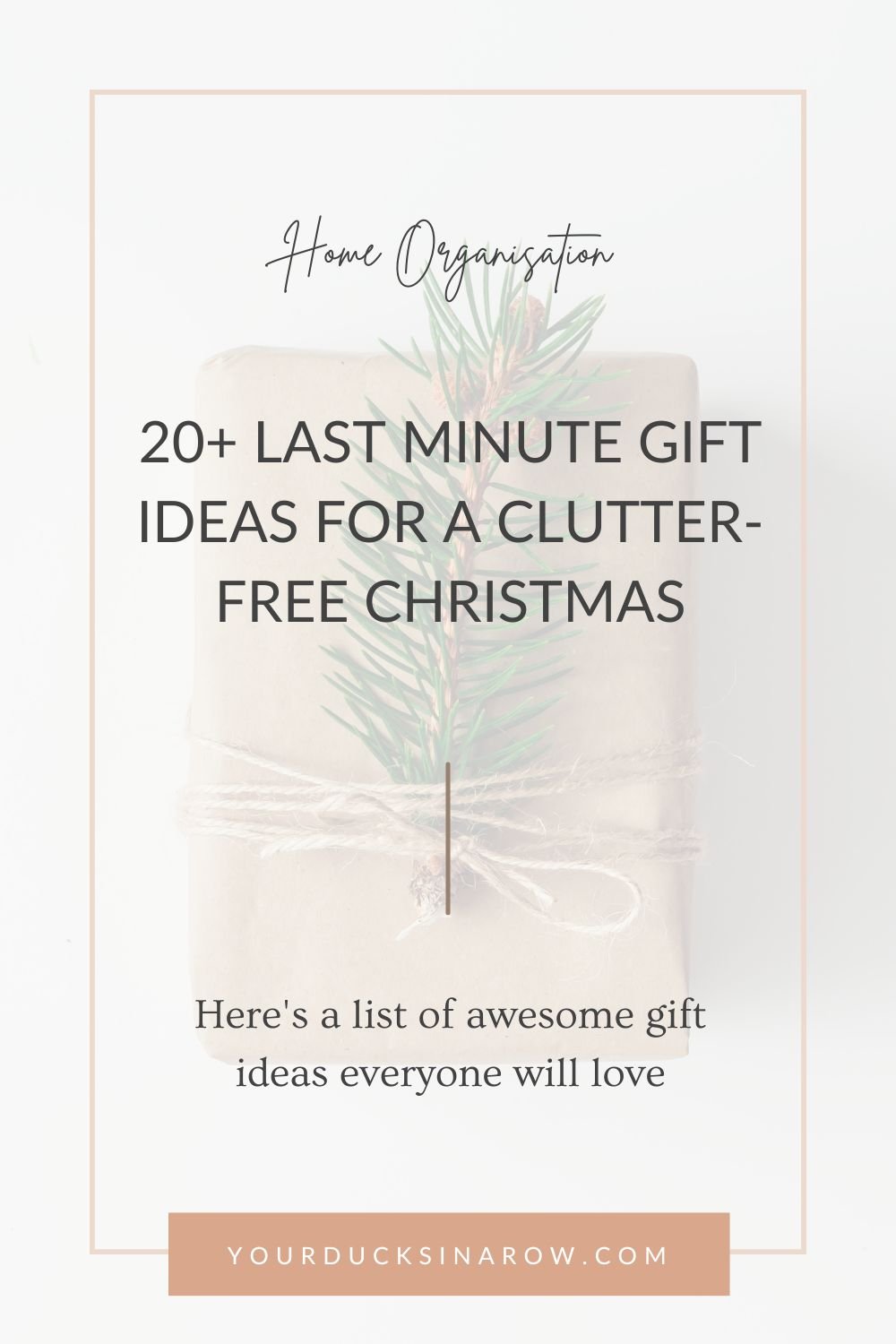 Last Minute Gift Ideas for a Clutter-Free Christmas