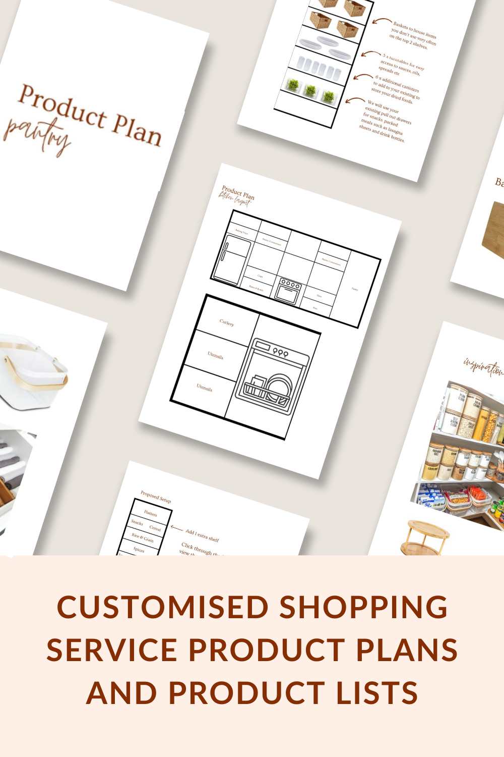 Customised Shopping Service Product Plans and Product Lists