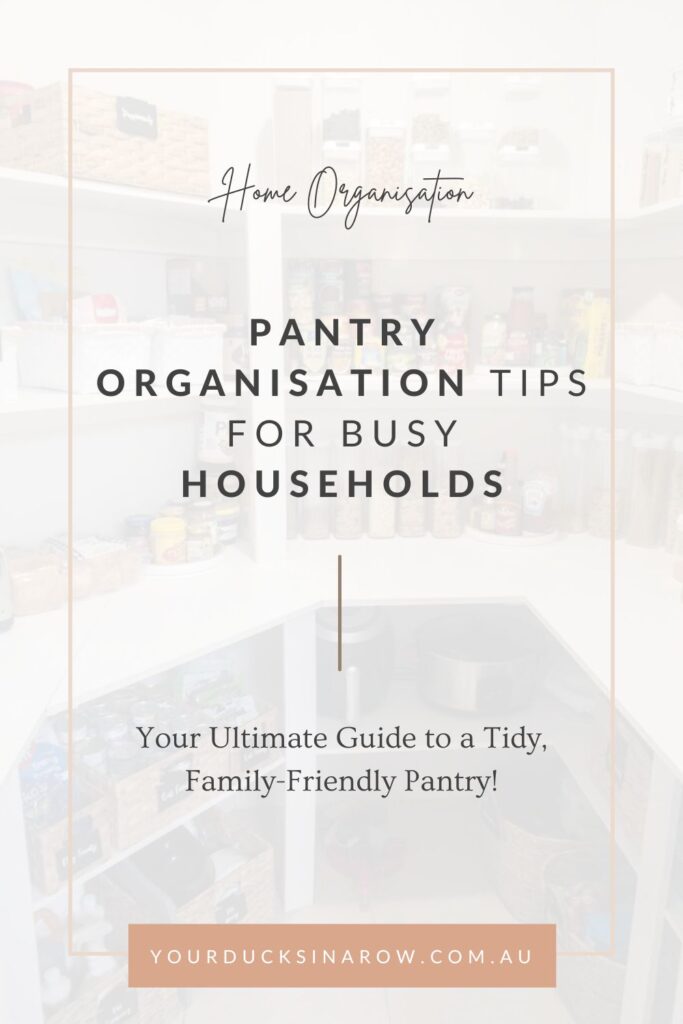 organise pantry