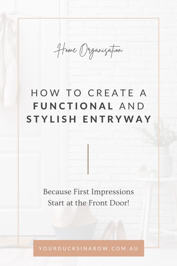 entryway organisation tips