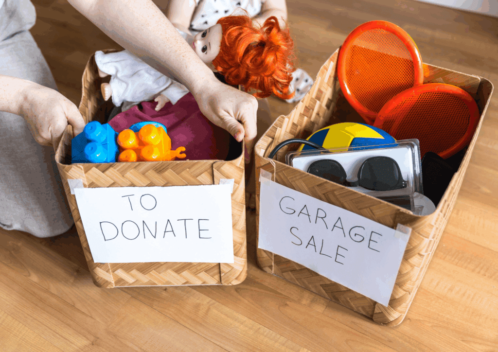 Sell or donate unused items