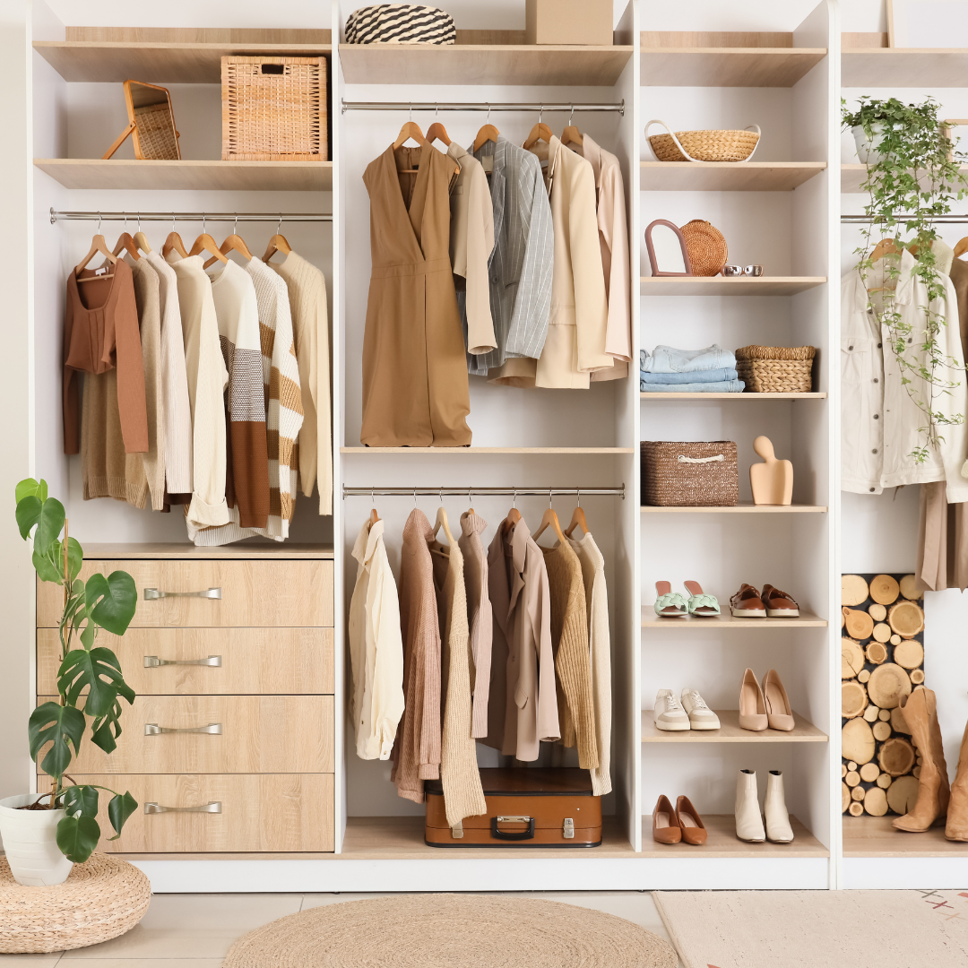 Family members returning items to their own labelled home easily