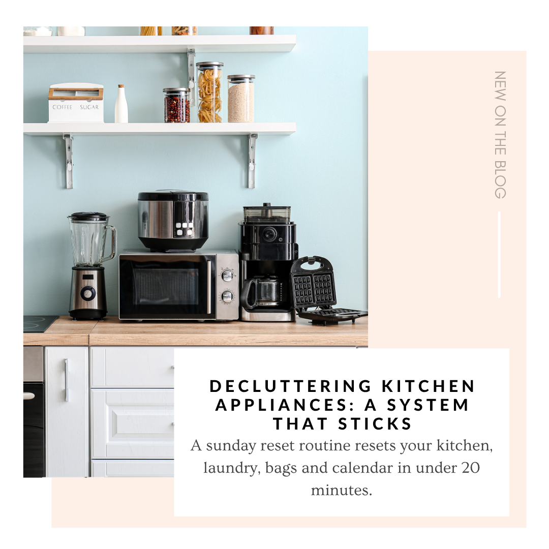 Decluttering Kitchen Appliances- A System That Sticks