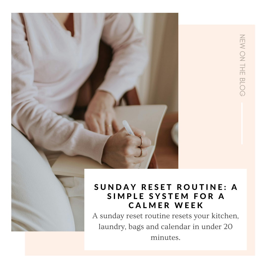 Sunday Reset Routine: A Simple System for a Calmer Week