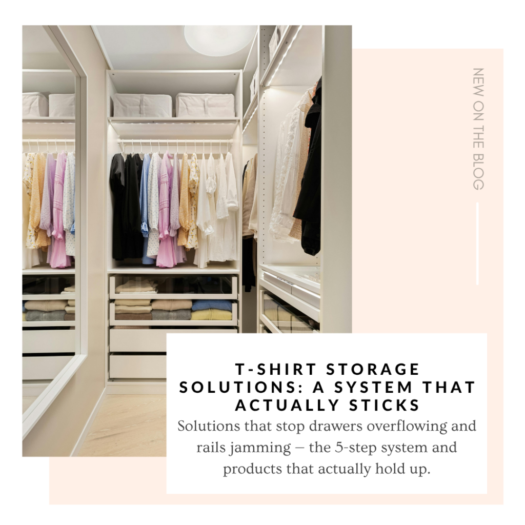 T-Shirt Storage Solutions: A System That Actually Sticks