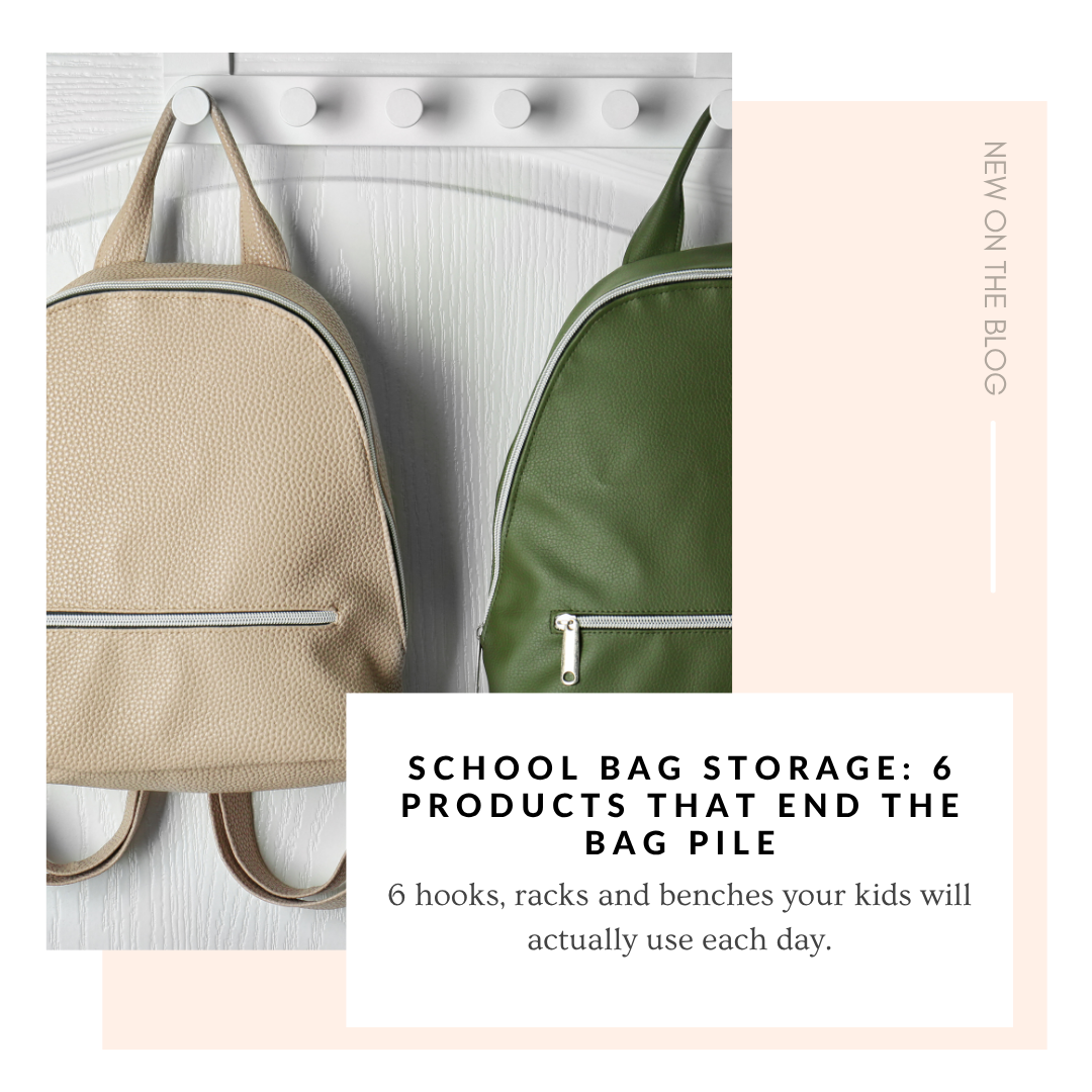 School Bag Storage: 6 Products That End the Bag Pile